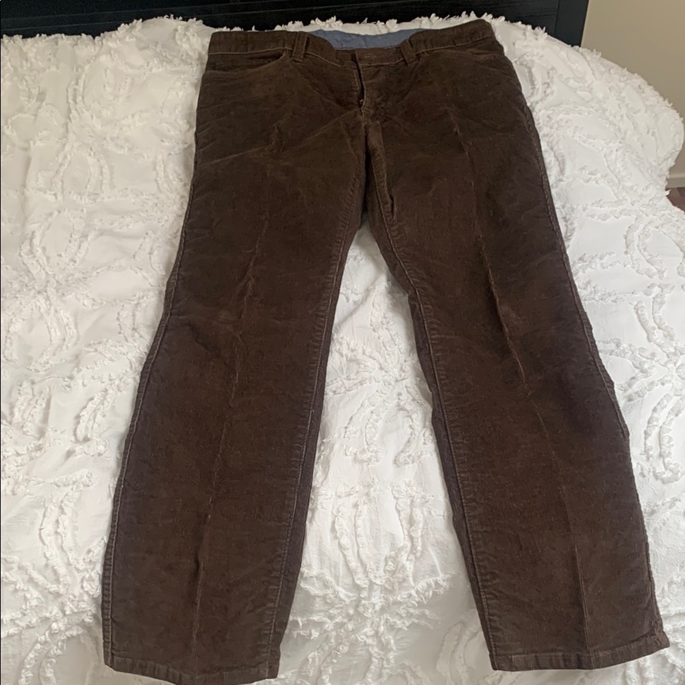 L.L. Bean Brown Corduroy Pants Straight Leg